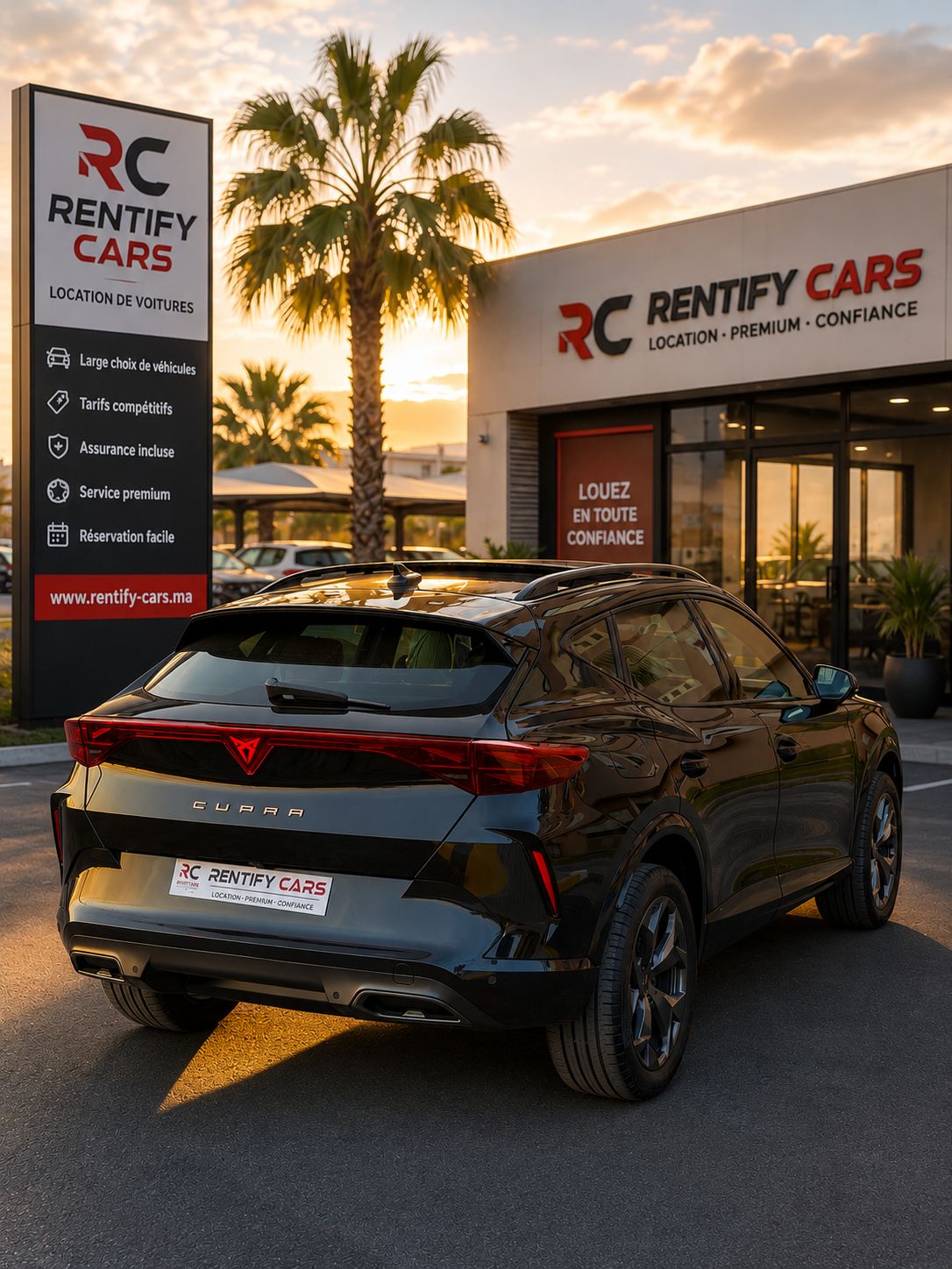 Location de voiture à Béni Mellal — flotte Rentify Cars